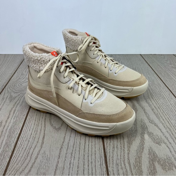 Sorel Ona 503 Mid Cozy Lace-Up Sneaker Boots US9.5 Ceramic/Bleached Ceramic $140